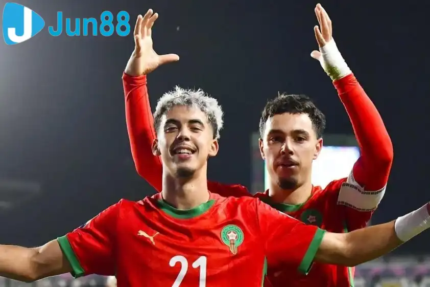 U20 Ma rốc có bàn thắng vươn lên dẫn trước. Ảnh: IPP